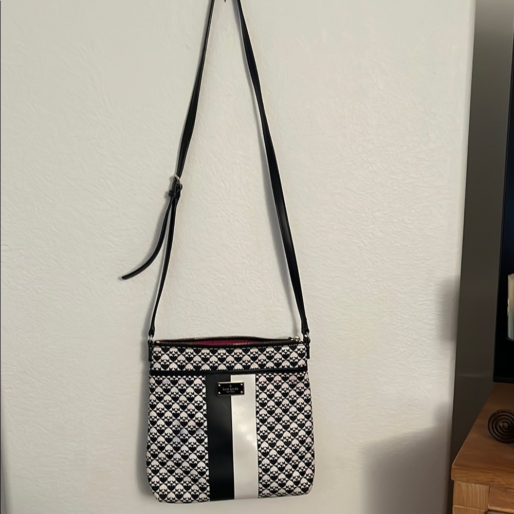 Kate Spade Monochrome Patterned Crossbody Bag